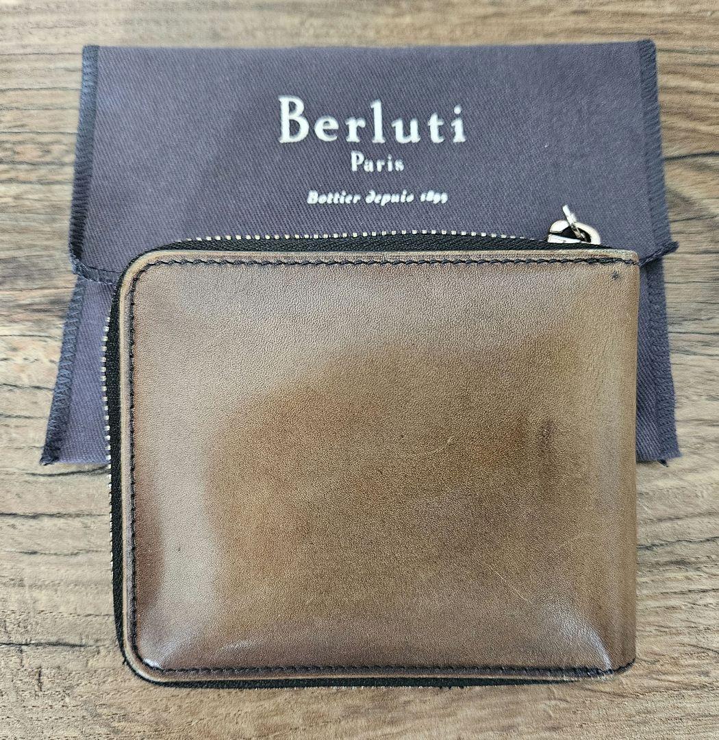Berluti ベルルッティ二つ折り財布 ラウンドファスナー レザー