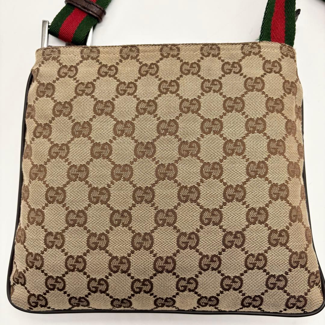 美品 ✨ グッチ シェリーライン ショルダーバッグ サコッシュ GG