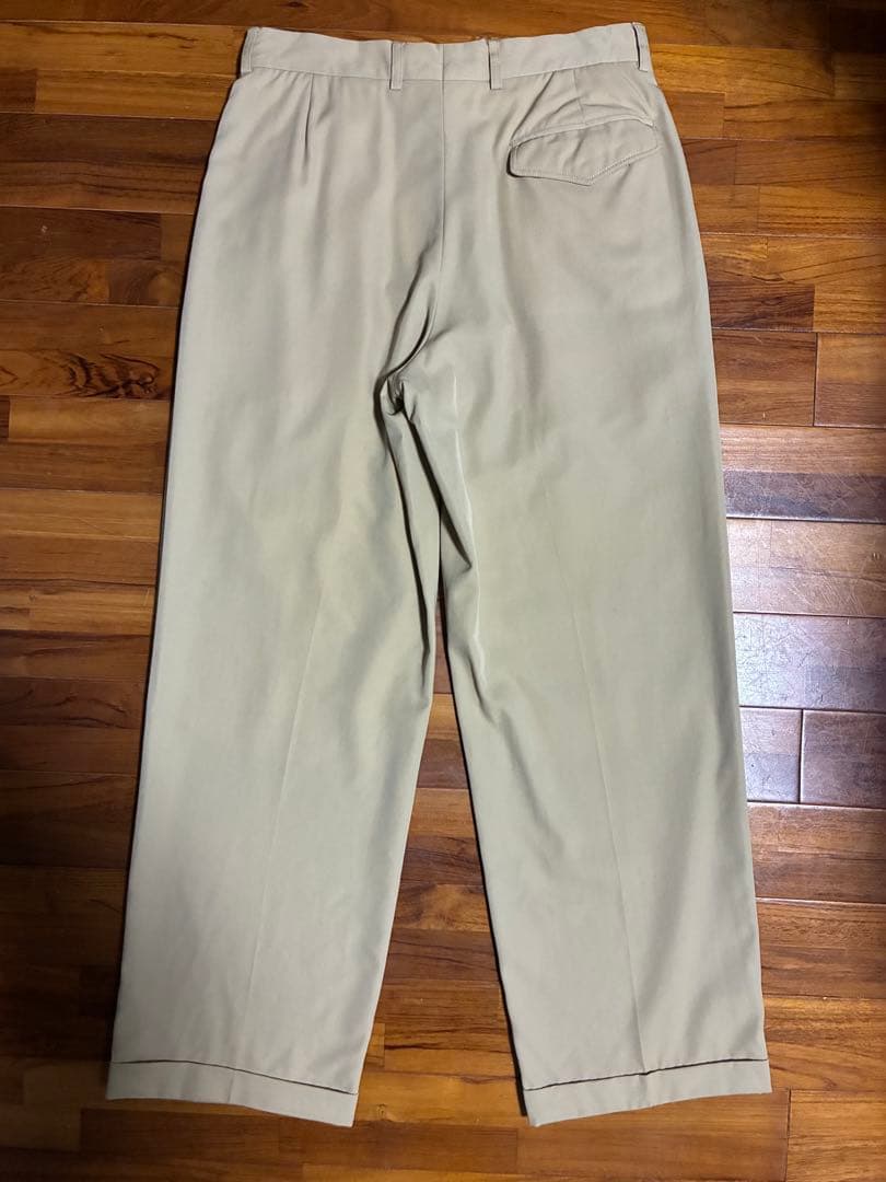 【80s GIORGIO ARMANI】イタリア製 ツータック ワイドスラックス