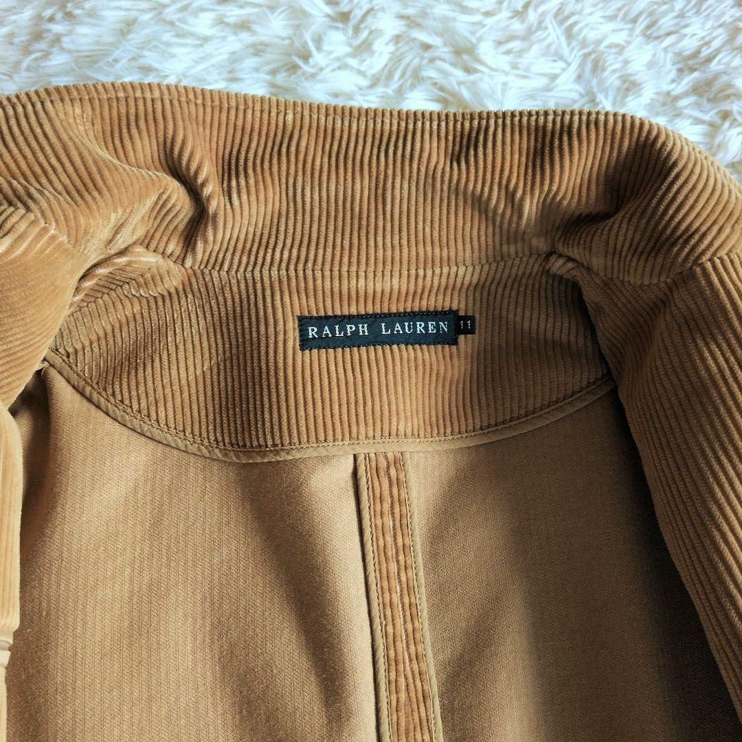 ラルフローレンベージュ コーデュロイ テーラードジャケットM　11号