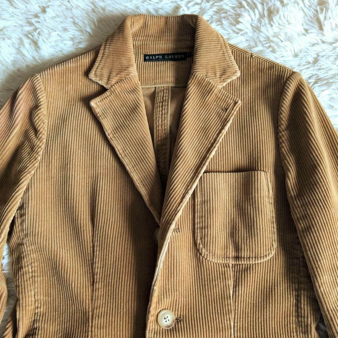 ラルフローレンベージュ コーデュロイ テーラードジャケットM　11号