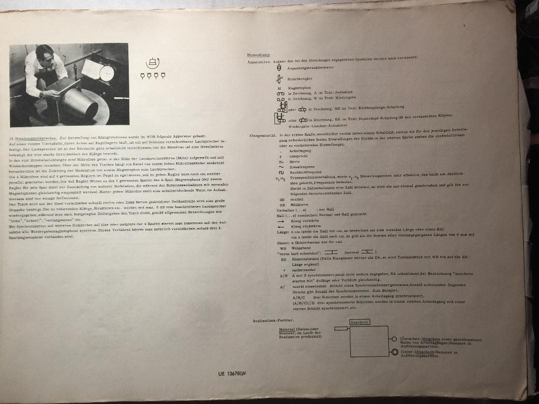 「フォルメル技法」現代音楽の巨匠カールハインツ・シュトックハウゼン 譜面