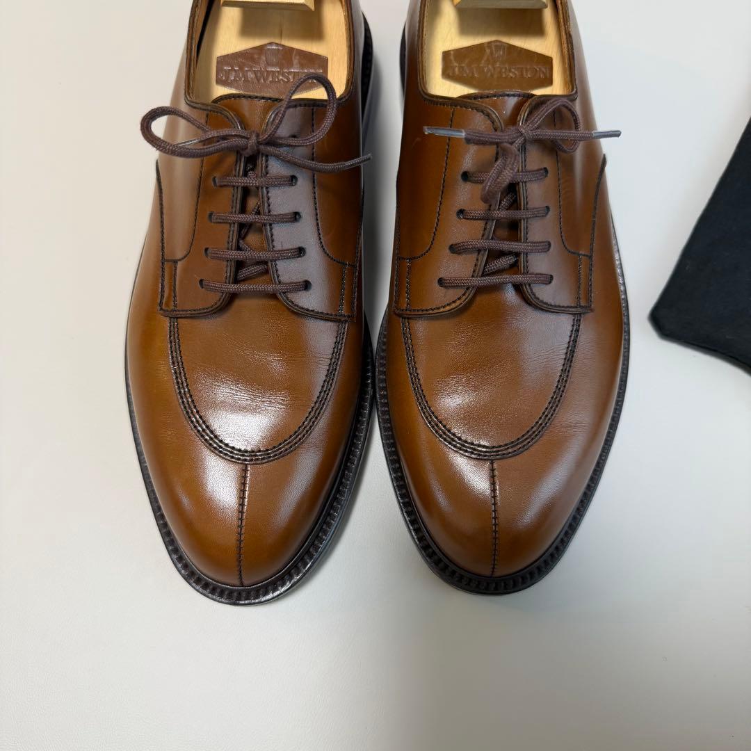 J.M.Weston ハーフハント598 ロシアンカーフ 5.5e ブラウン茶