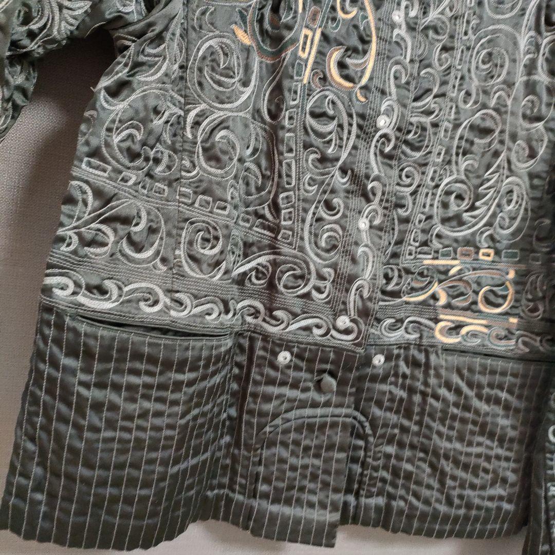 イッセイミヤケ ISSEY MIYAKE HaaT ジャケット シャツ 刺繍