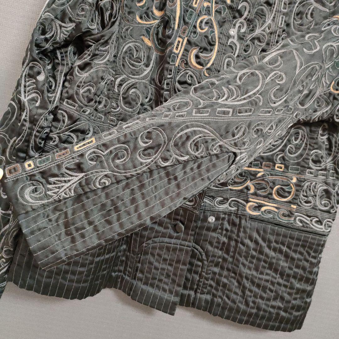 イッセイミヤケ ISSEY MIYAKE HaaT ジャケット シャツ 刺繍