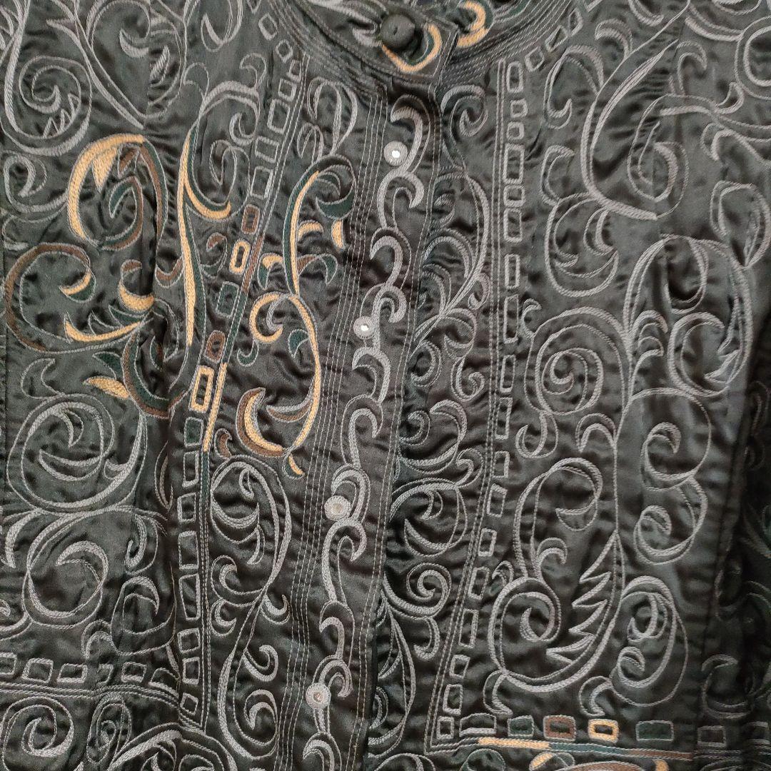 イッセイミヤケ ISSEY MIYAKE HaaT ジャケット シャツ 刺繍