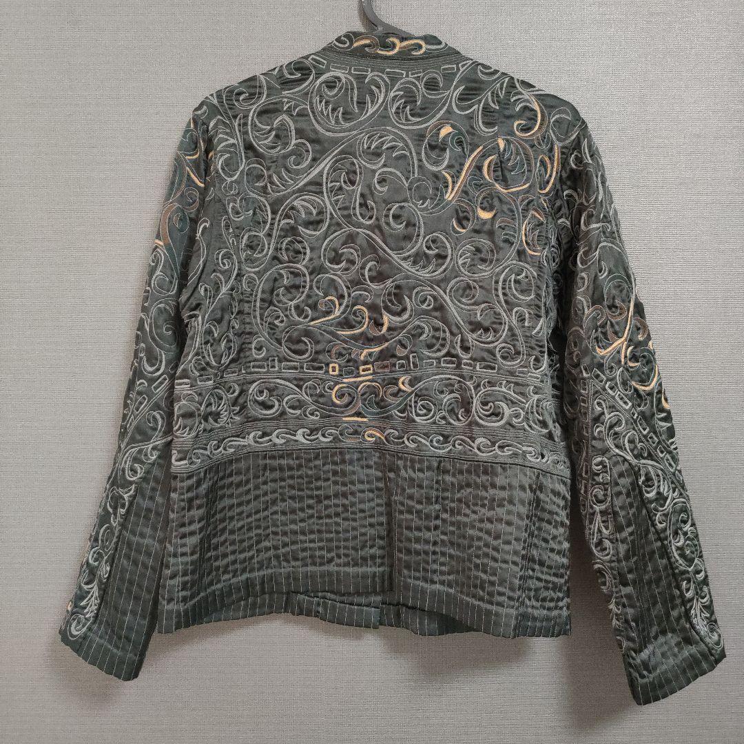 イッセイミヤケ ISSEY MIYAKE HaaT ジャケット シャツ 刺繍