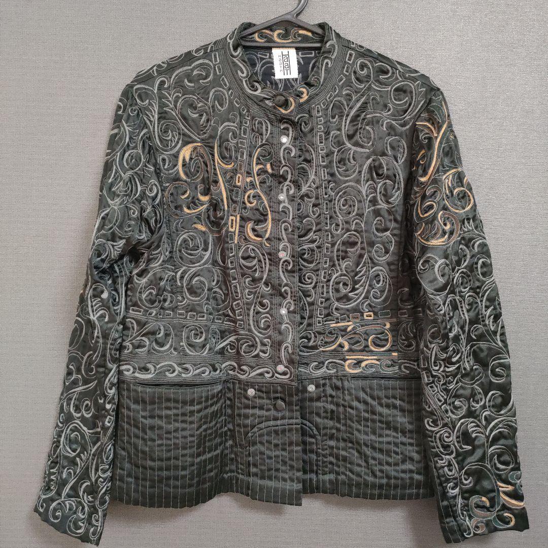 イッセイミヤケ ISSEY MIYAKE HaaT ジャケット シャツ 刺繍