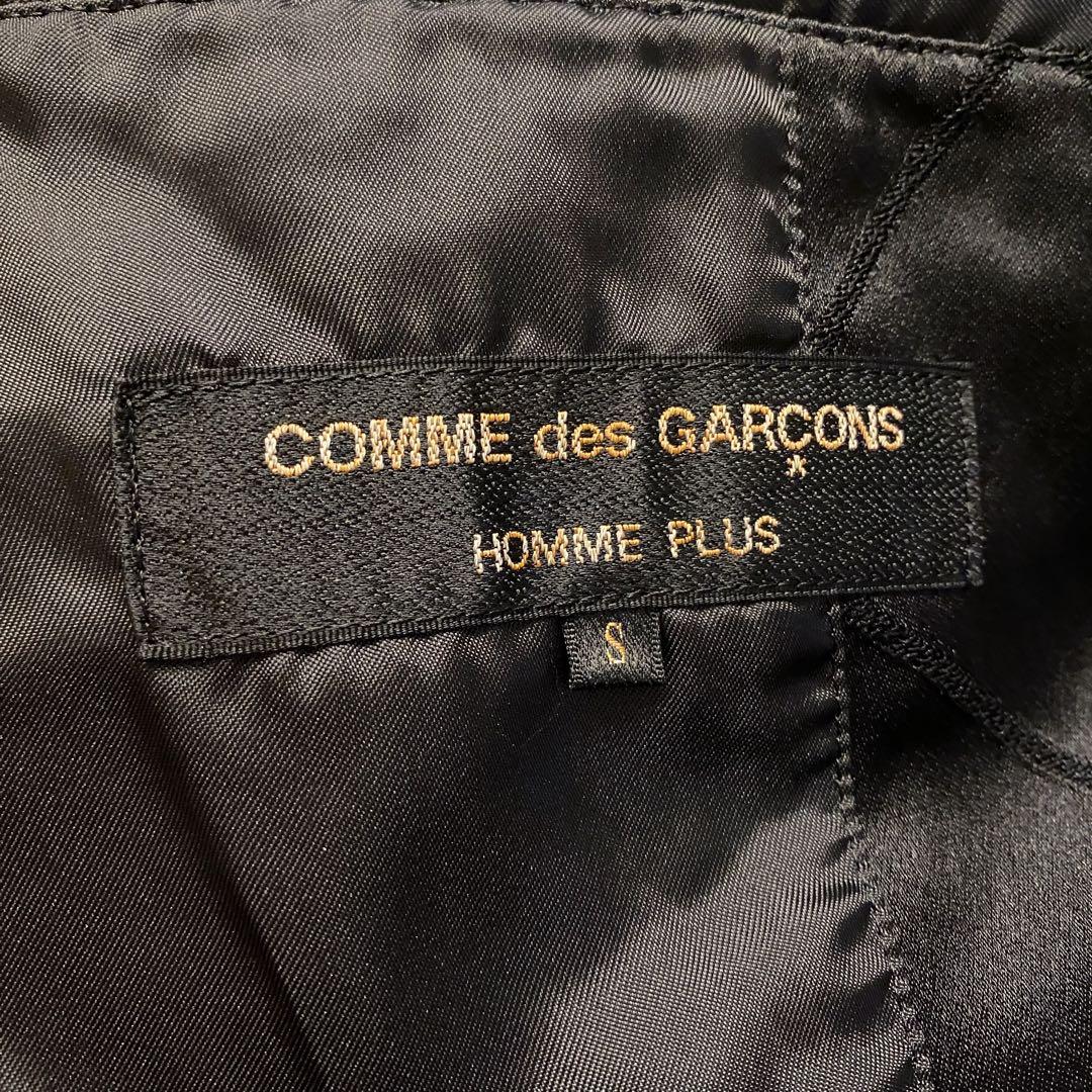 コムデギャルソンオムプリュス エステルサテン製品染めスカラップジャケット