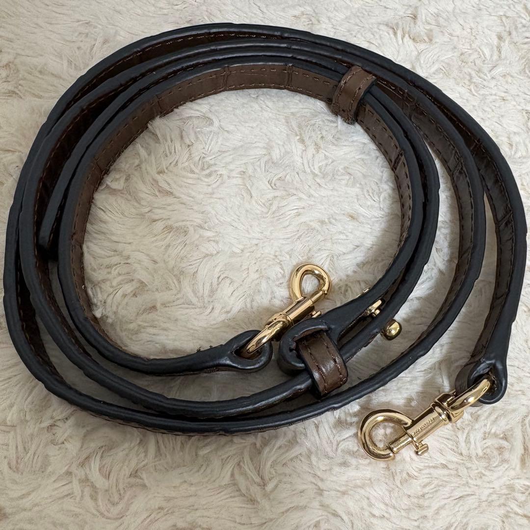 【美品】MARC JACOBS マークジェイコブス ショルダーバッグ クロコ押し