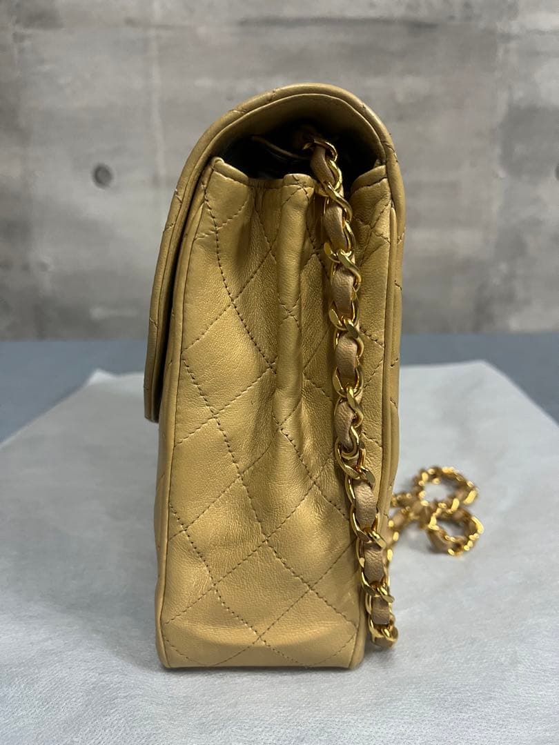 ☆【美品】CHANEL マトラッセ28 チェーンショルダー Sフラップ ベージュ