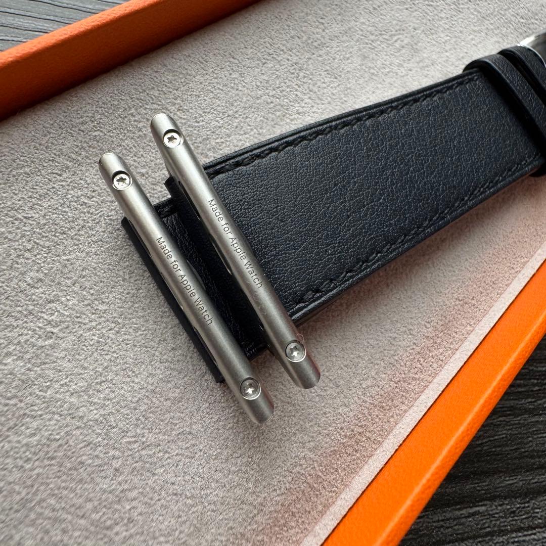 2569 ほぼ未使用　Apple Watch エルメス　インディゴ　レザー