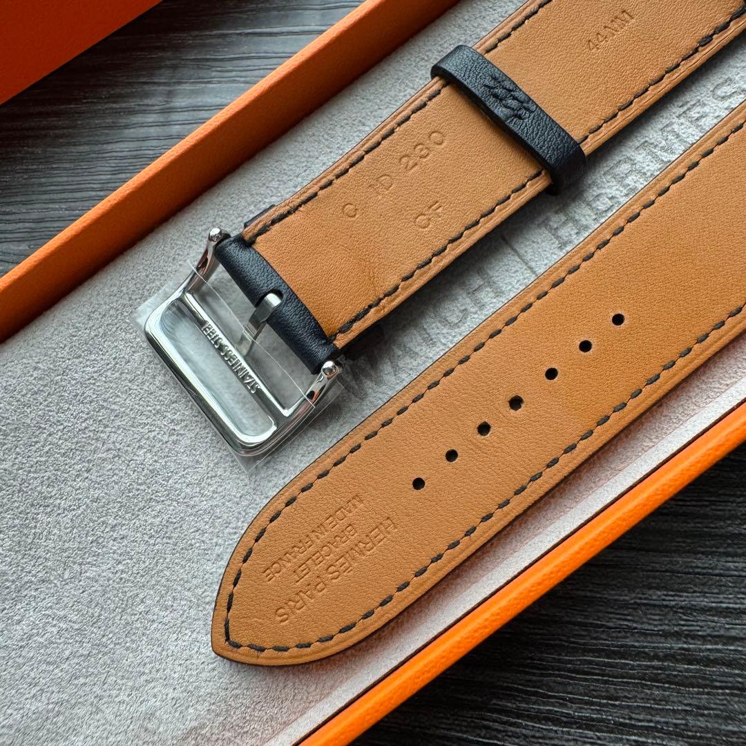 2569 ほぼ未使用　Apple Watch エルメス　インディゴ　レザー