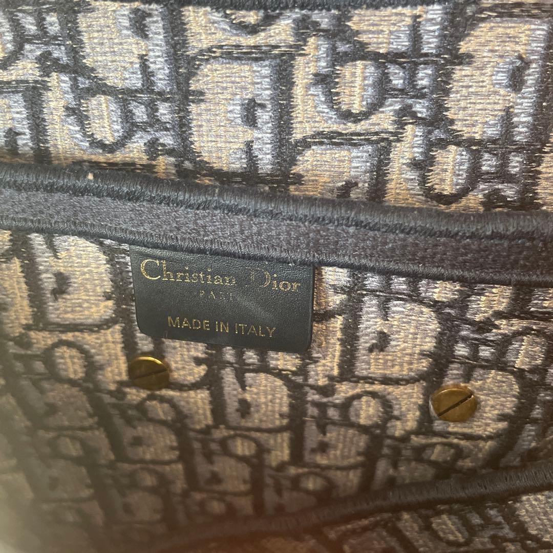 【値下げ】Christian Dior サドルバッグ ネイビー/ベージュ