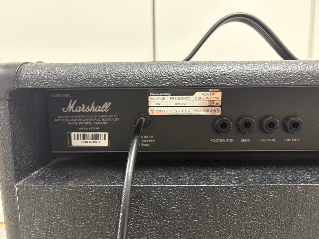 美品　Marshall MB Series 30 ベース用アンプ