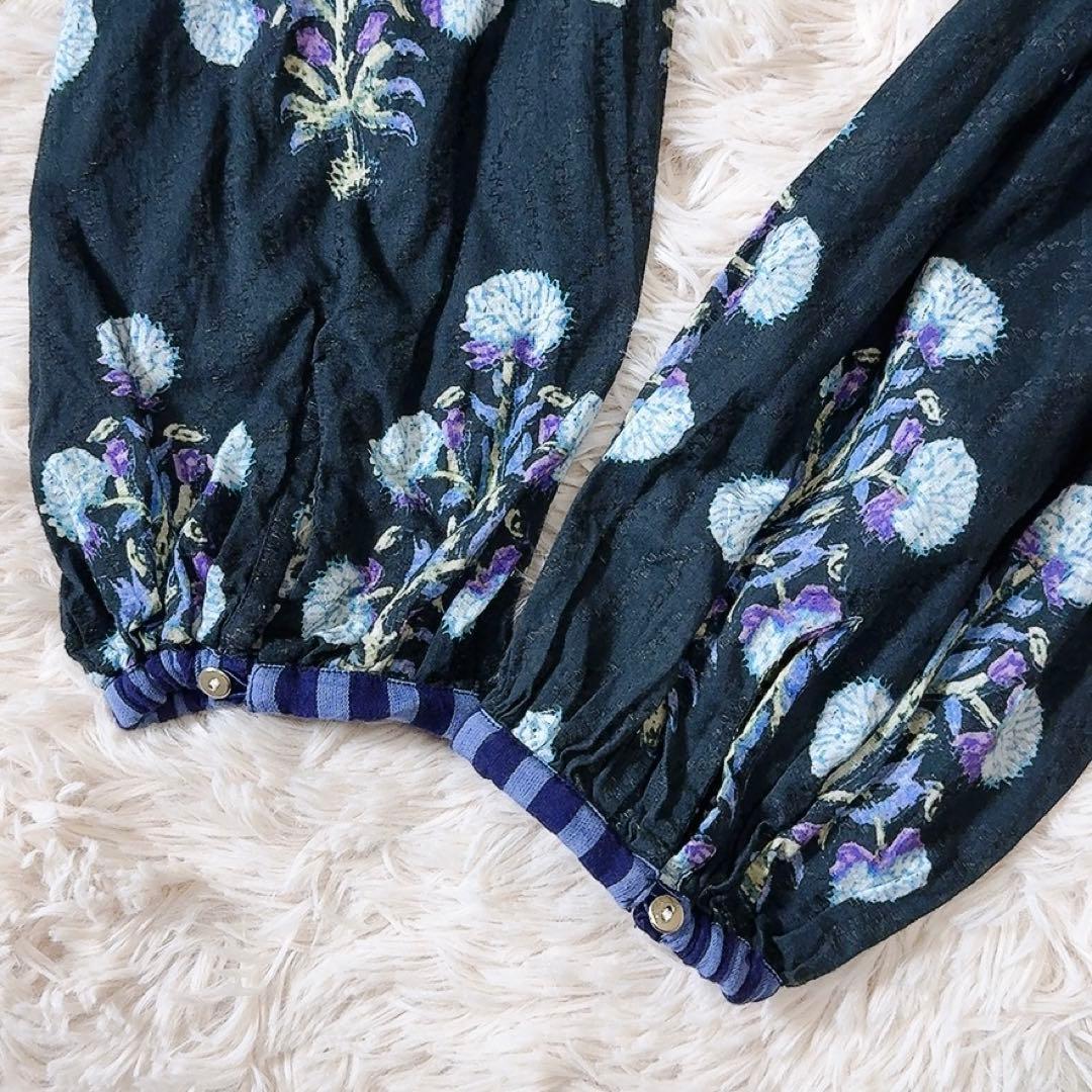 極美品ꕥヌキテパ 2024 完売 コットンジャガードマリーゴールドプリントドレス