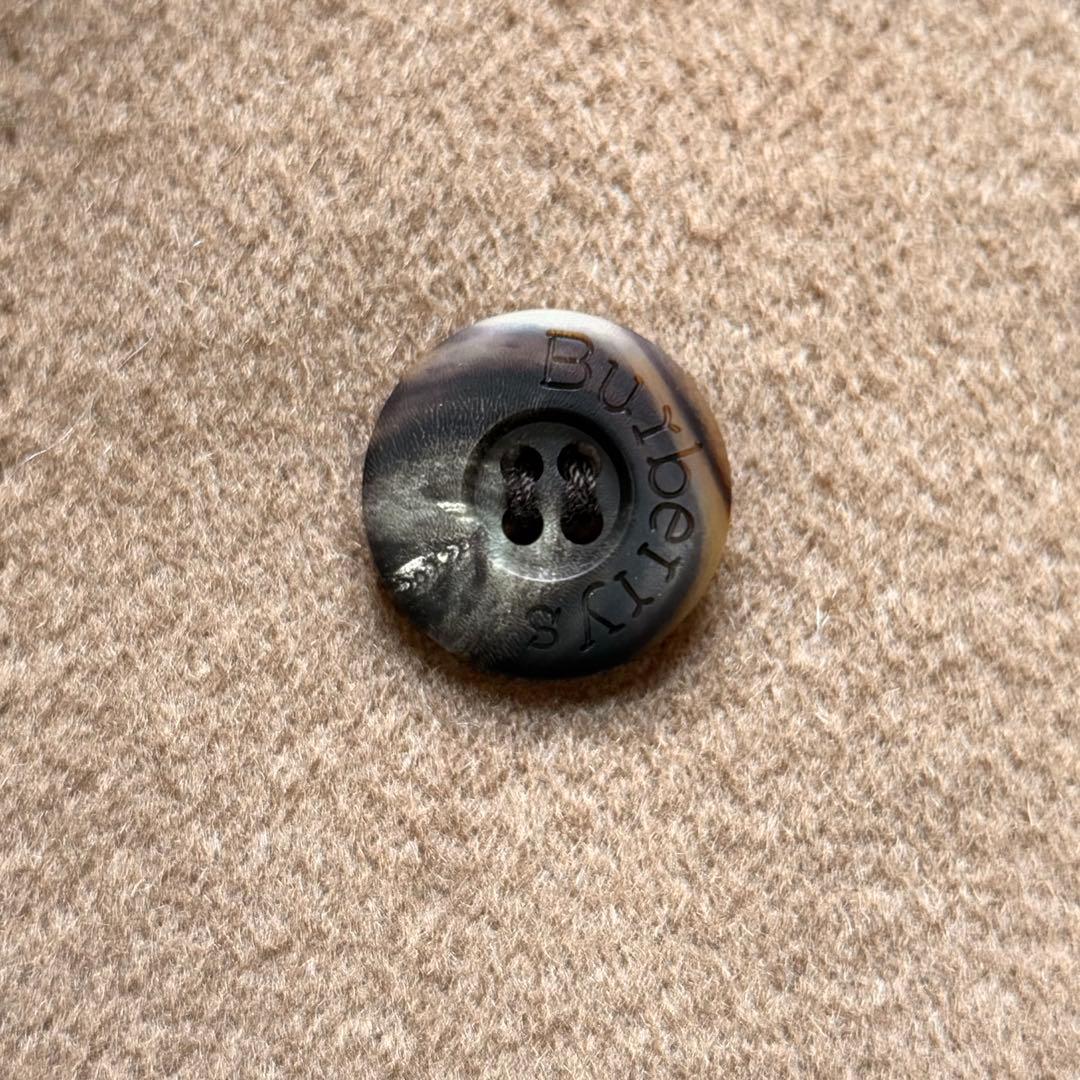 極美品✨バーバリー カシミヤ100% ステンカラーコート 裏地ロゴ総柄 キャメル