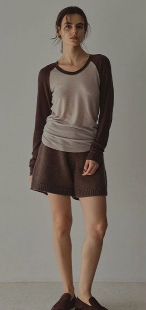 ローゲージニットショートパンツ