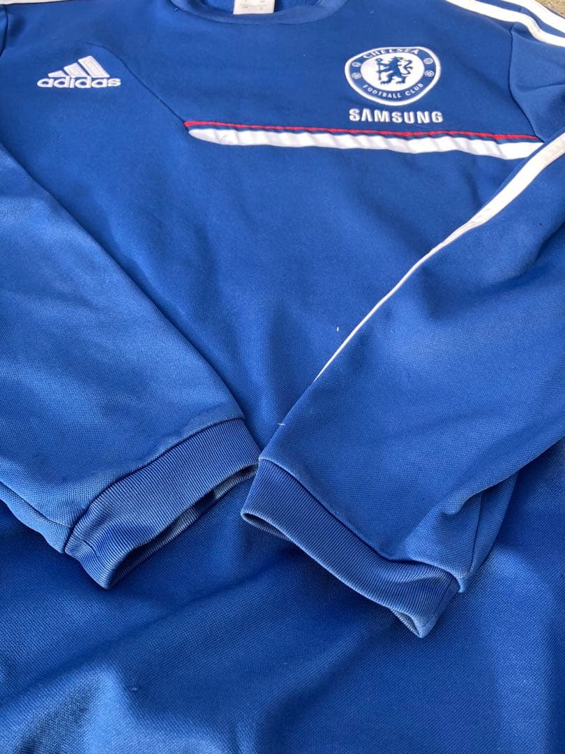 【希少】adidas×チェルシーFC/スウェット/ドリルトップ S