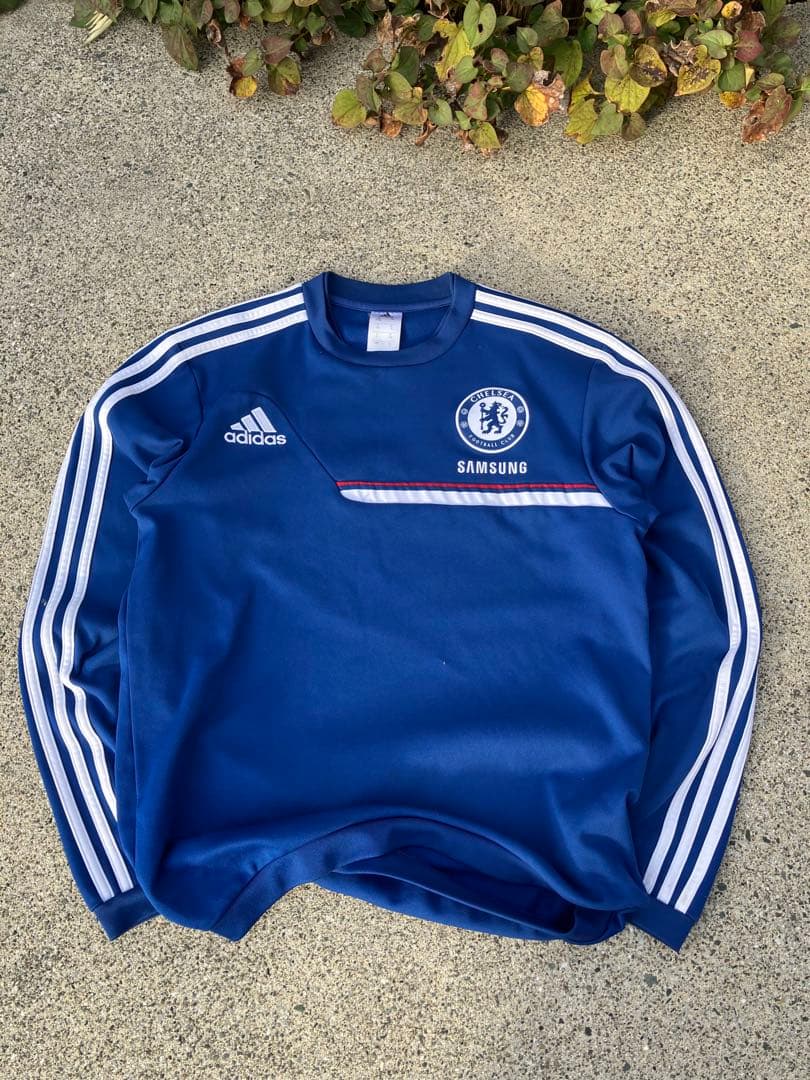 【希少】adidas×チェルシーFC/スウェット/ドリルトップ S