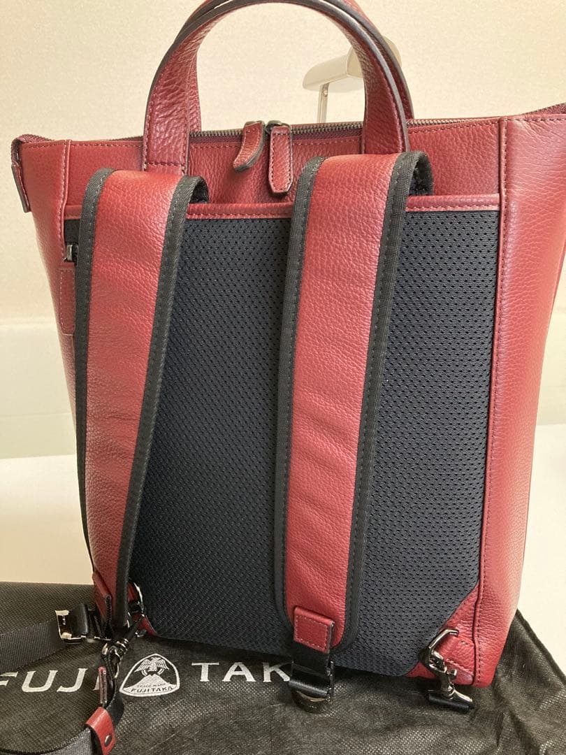 フジタカ レザー トート リュック 2WAY 630701定価49500円