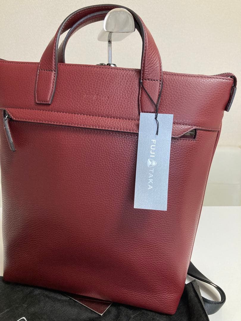 フジタカ レザー トート リュック 2WAY 630701定価49500円