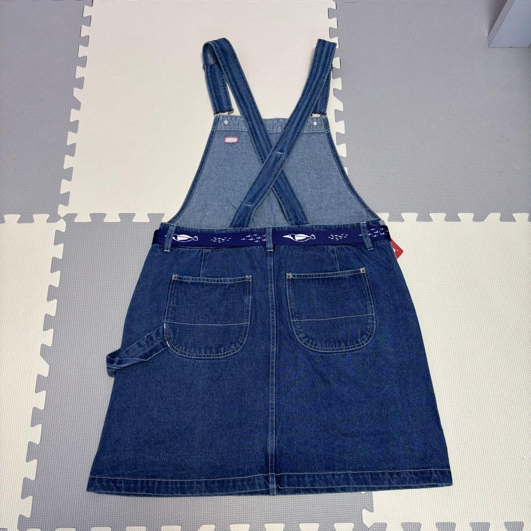 【新品】CHUMS オーバーオールスカート　L ベルト付き