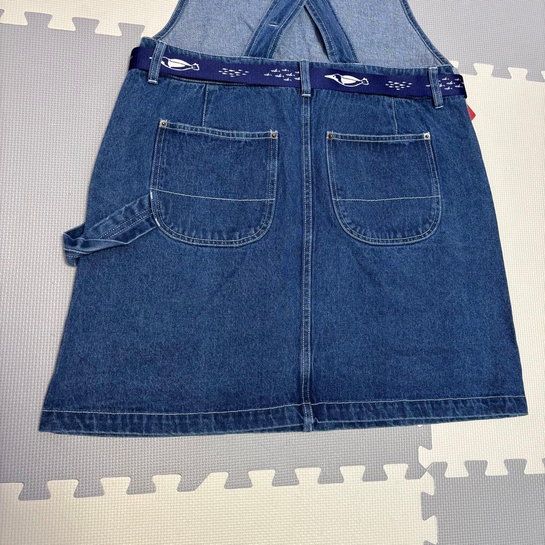【新品】CHUMS オーバーオールスカート　L ベルト付き