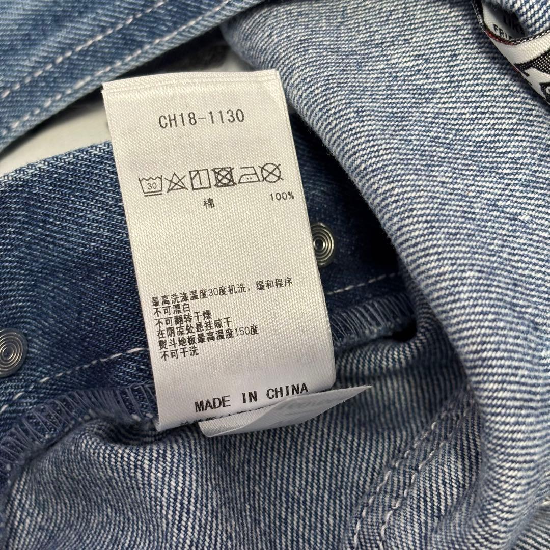 【新品】CHUMS オーバーオールスカート　L ベルト付き