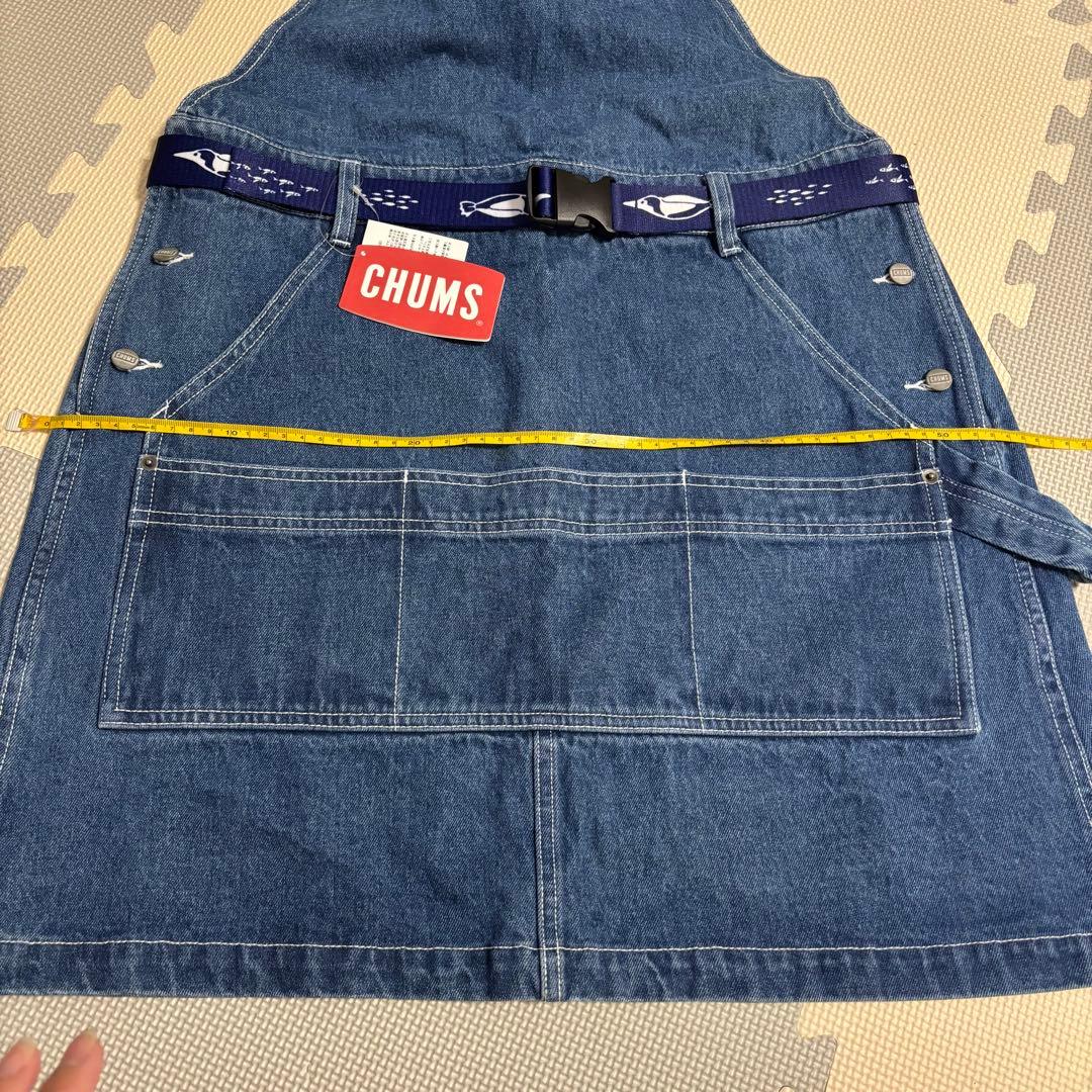 【新品】CHUMS オーバーオールスカート　L ベルト付き