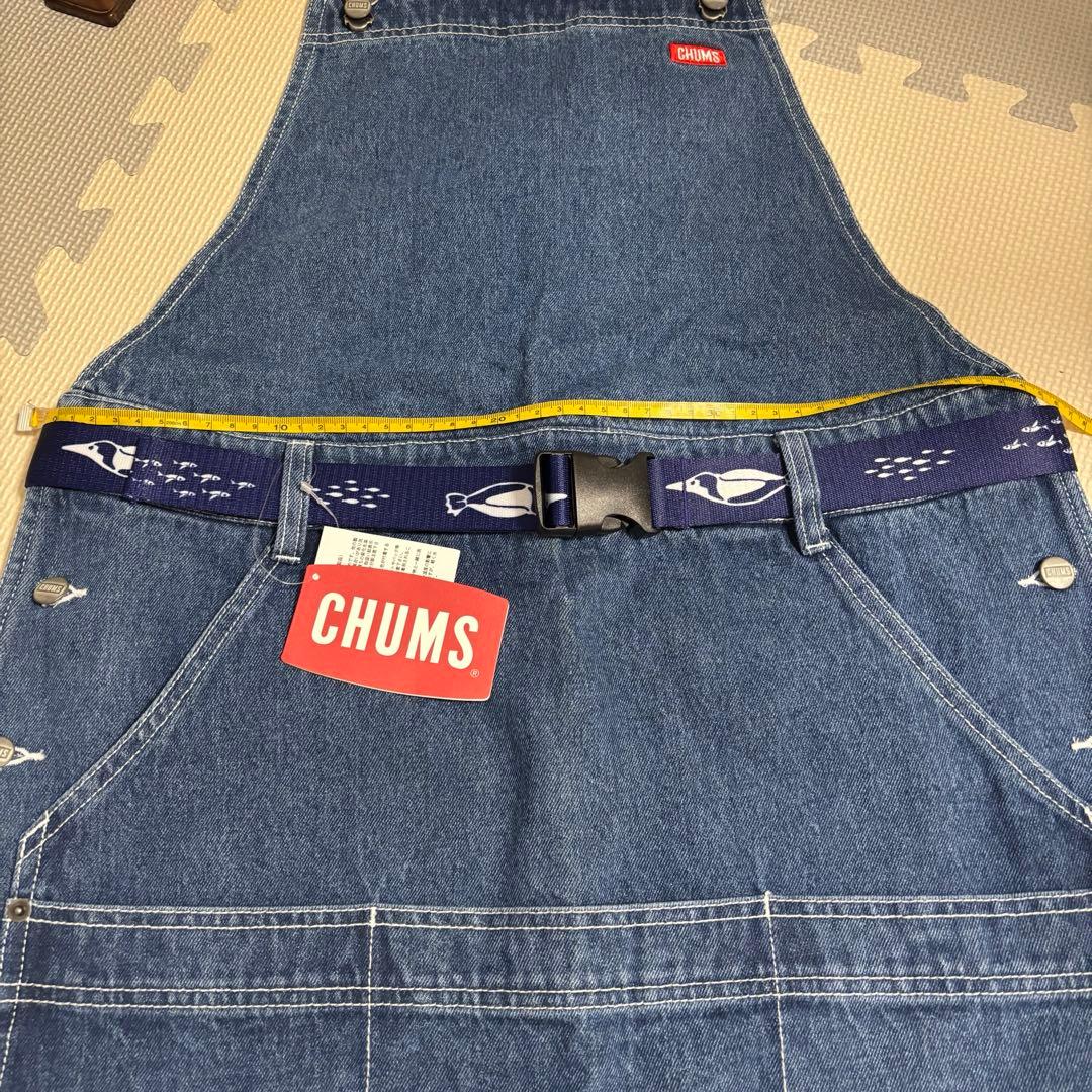 【新品】CHUMS オーバーオールスカート　L ベルト付き