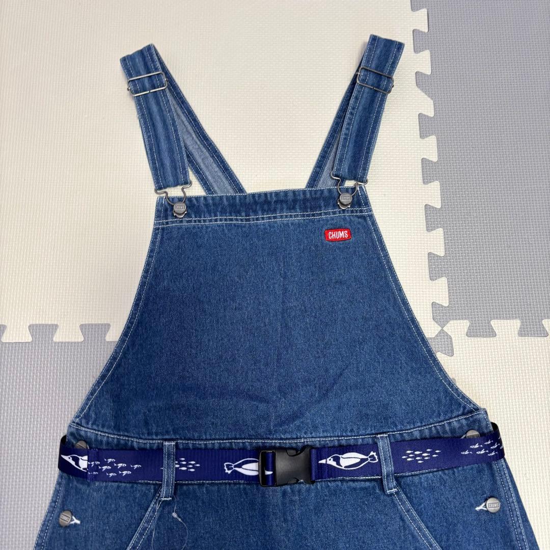 【新品】CHUMS オーバーオールスカート　L ベルト付き