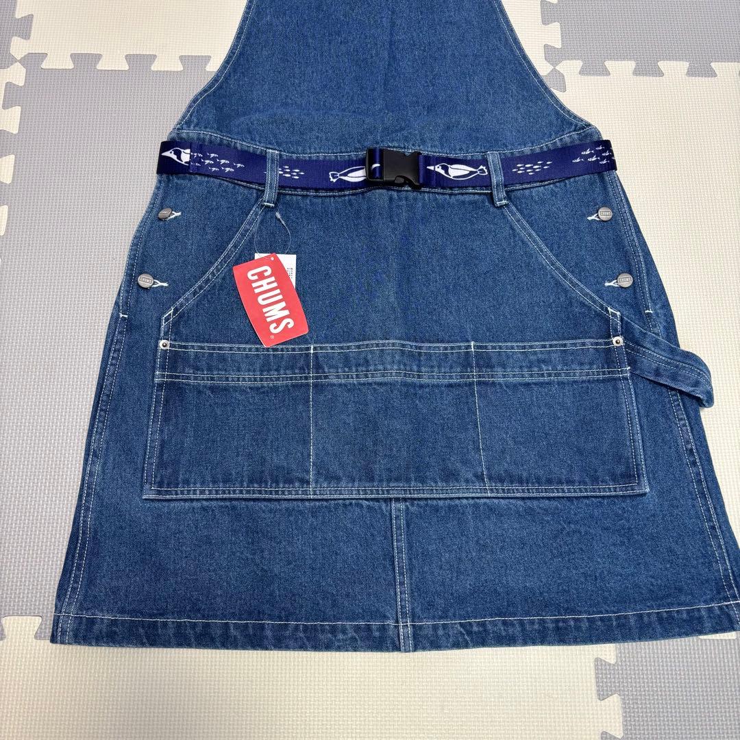 【新品】CHUMS オーバーオールスカート　L ベルト付き