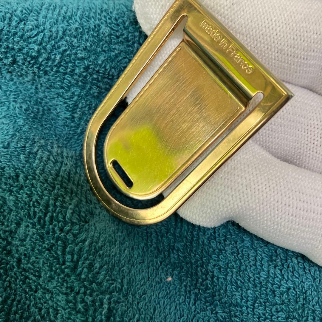 ルイヴィトン/マネークリップ/ロゴ/LV/ゴールド