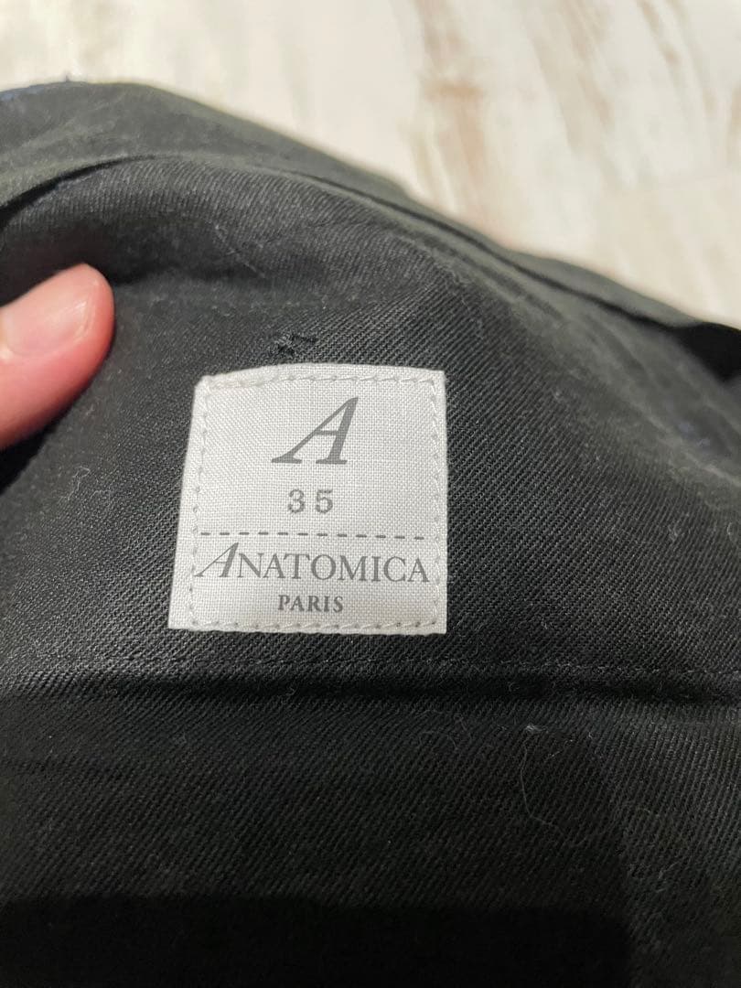 ANATOMICA トリムフィットパンツ ウール100% 35