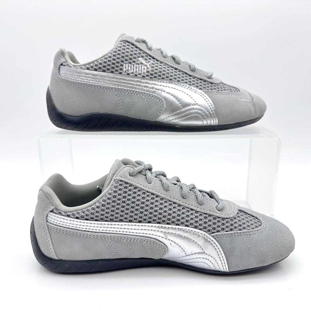 【極美品】プーマ スピードキャット グレー シルバー UA B&Y 23.5cm