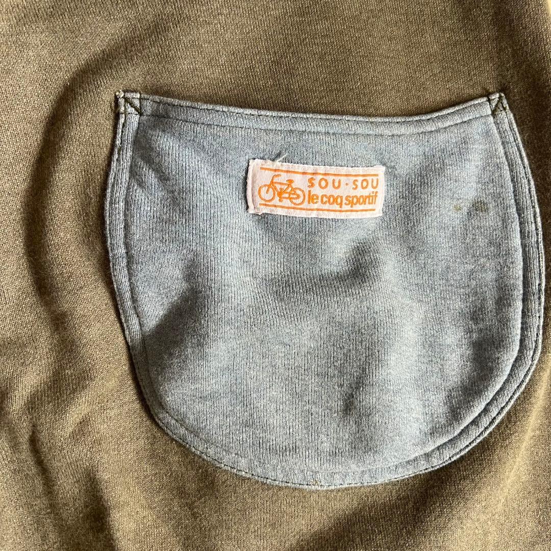 sousou×le coq sportif パッチワーク デニムパンツ