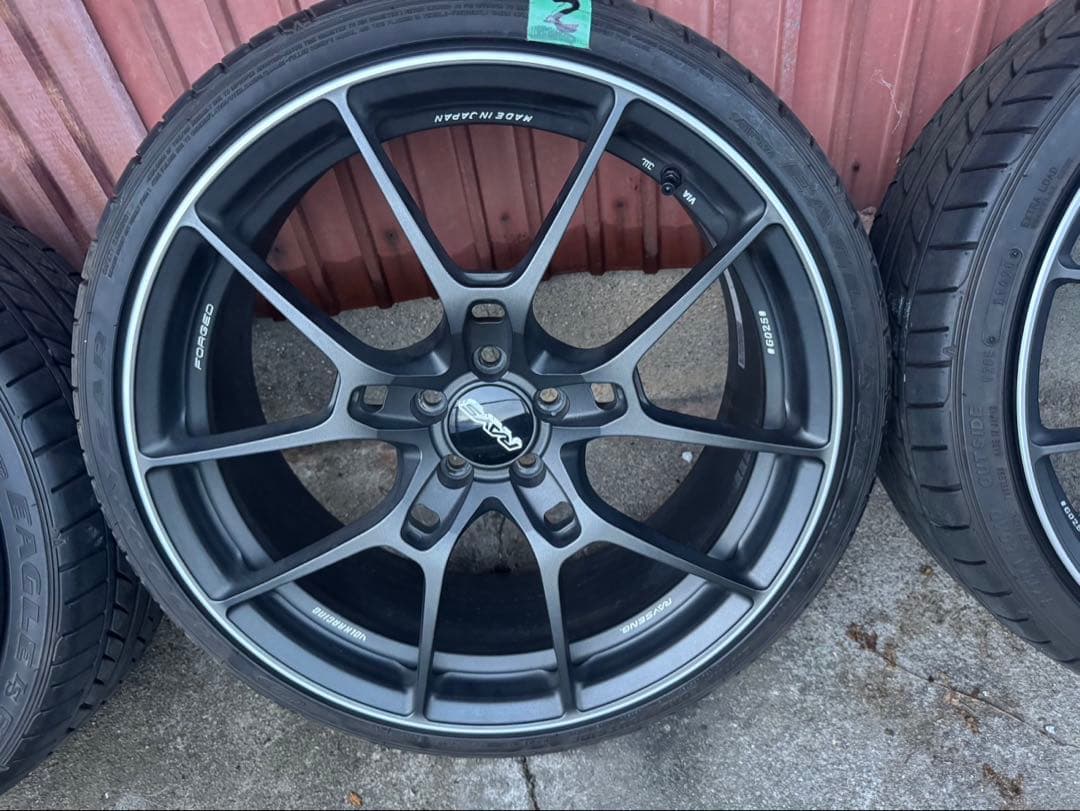 RAYS 19インチ ホイール ブラック/シルバー