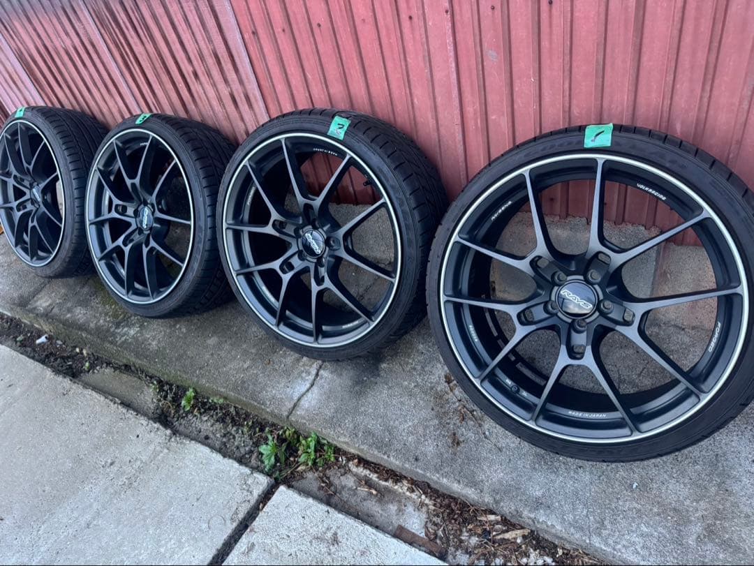 RAYS 19インチ ホイール ブラック/シルバー