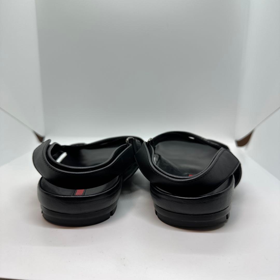 PRADA SPORTS プラダ レザーサンダル ロゴ ベルト