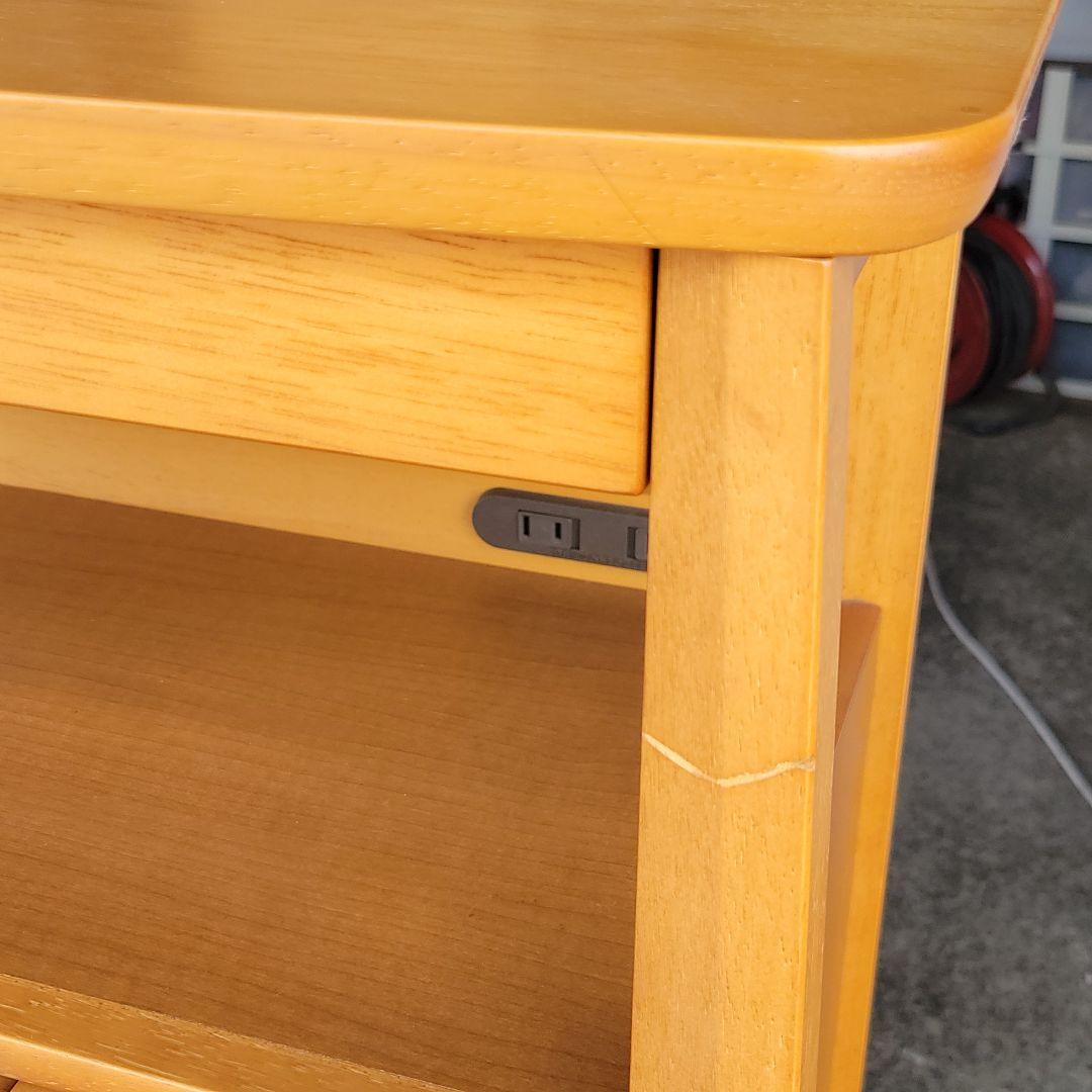 maruni マルニ木工 電話台 FAX台 キャビネット 収納付き 幅61cm