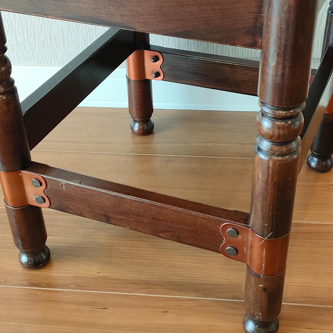 ヴィンテージ　スツール　サイドチェア　オットマン　レザー