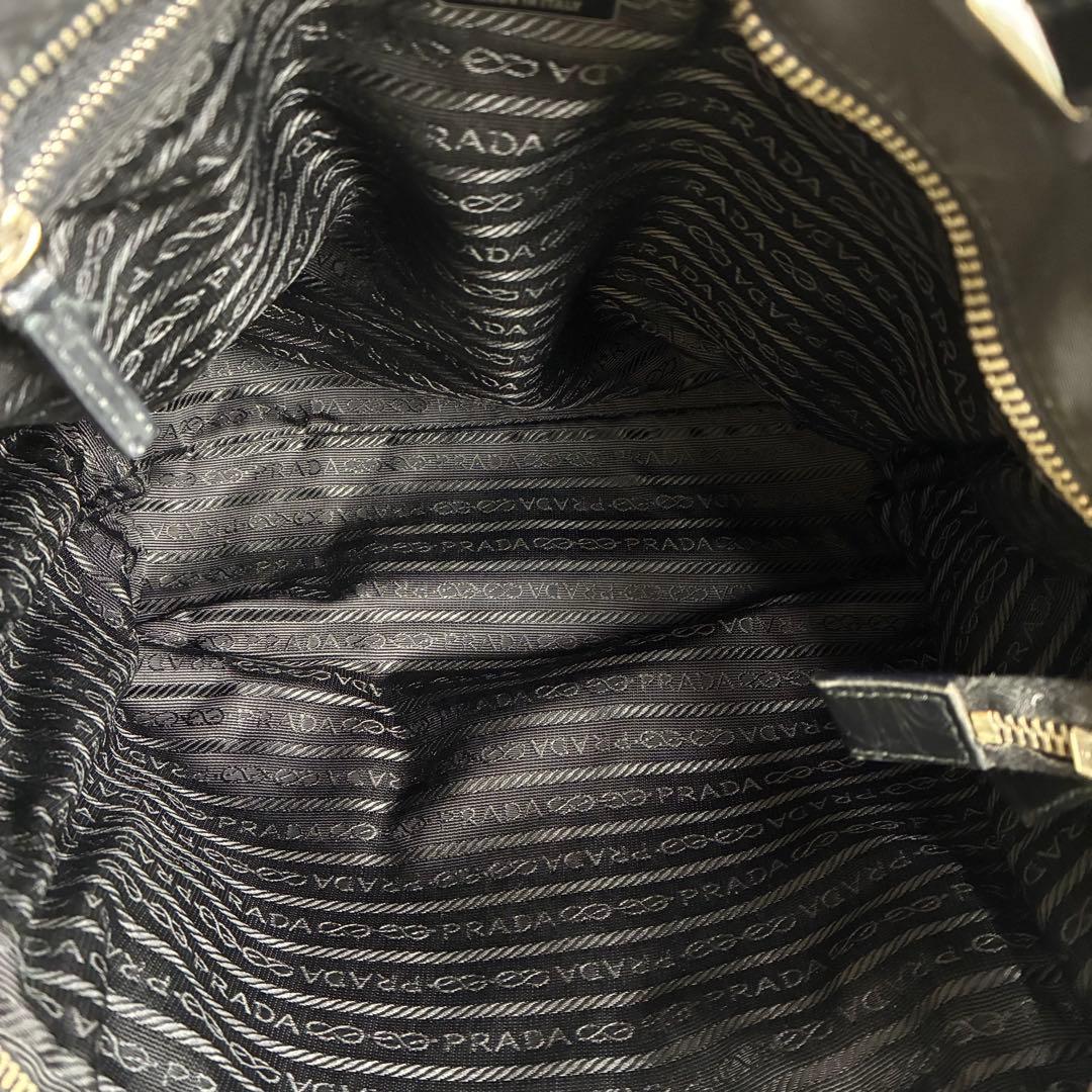 極美品　150 PRADA プラダ　ハンドバッグ　トートバッグ　ブラック　pl8
