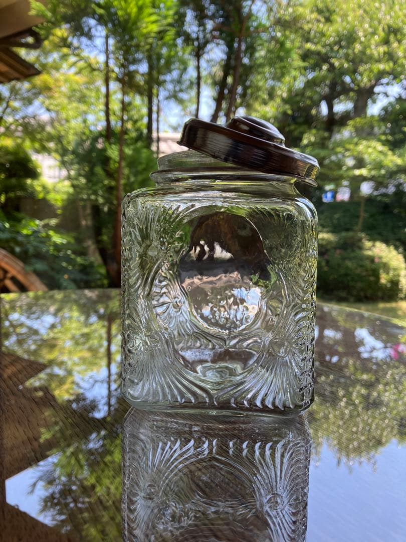 あめや瓶 シュガーポット ガラス瓶 和ガラス