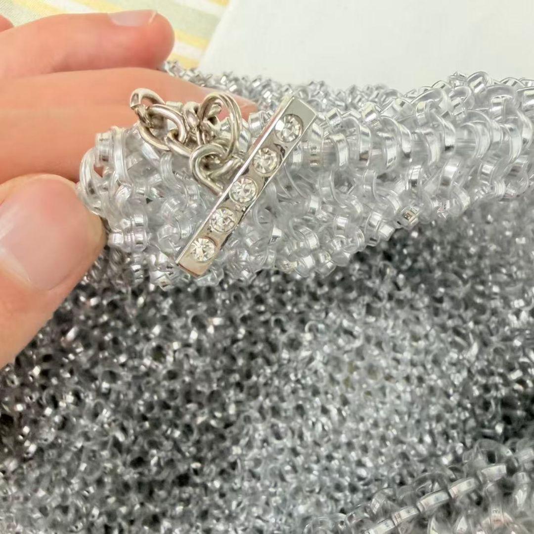 ANTEPRIMA シルバー メッシュデザイン ショルダーバッグ