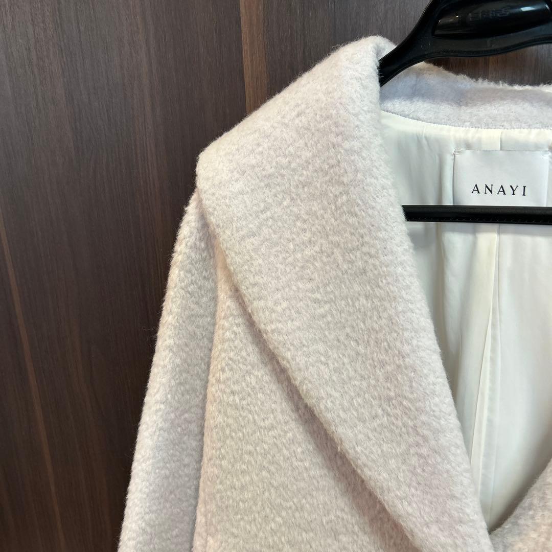 アナイ　スーリーアルパカショールコート　36