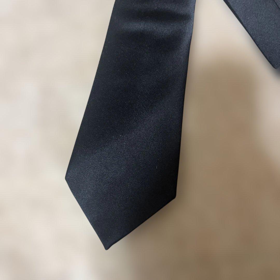 LUIGI BORRELLIルイジボレッリ 紺無地 ネイビーソリッド