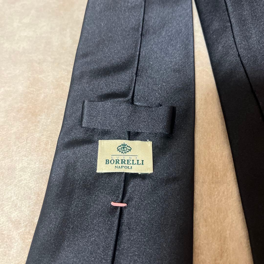 LUIGI BORRELLIルイジボレッリ 紺無地 ネイビーソリッド