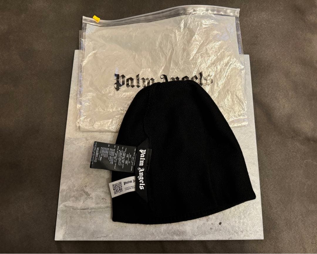 Palm Angels(パームエンジェルス) ロゴニットキャップ　ジュノン着用