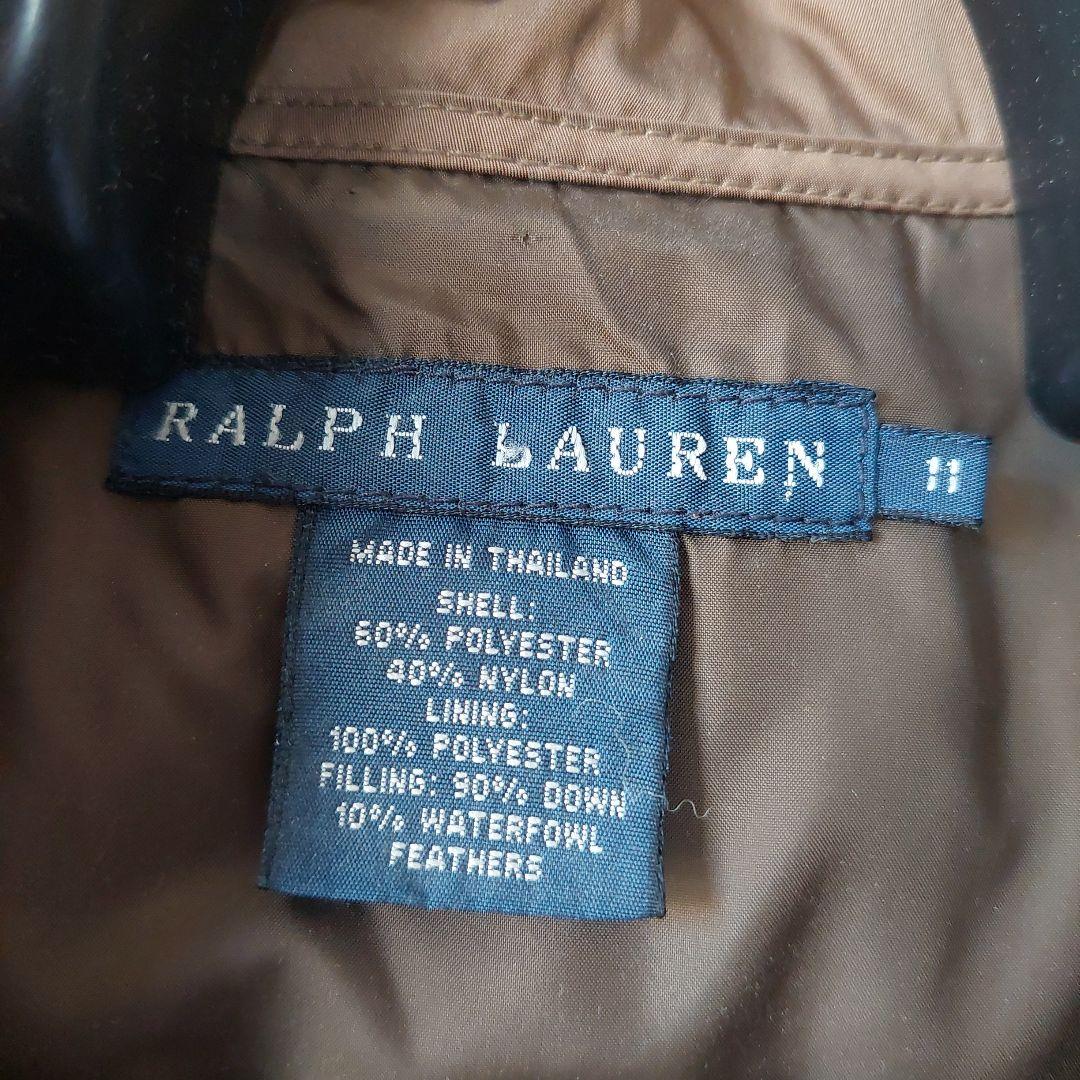 【美品】Ralph Lauren ベルト付きダウンベスト ブラウン